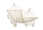 Garden hammock boho tassels 200cm ecru 250kg 2