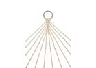 Garden hammock boho tassels 200cm ecru 250kg 4
