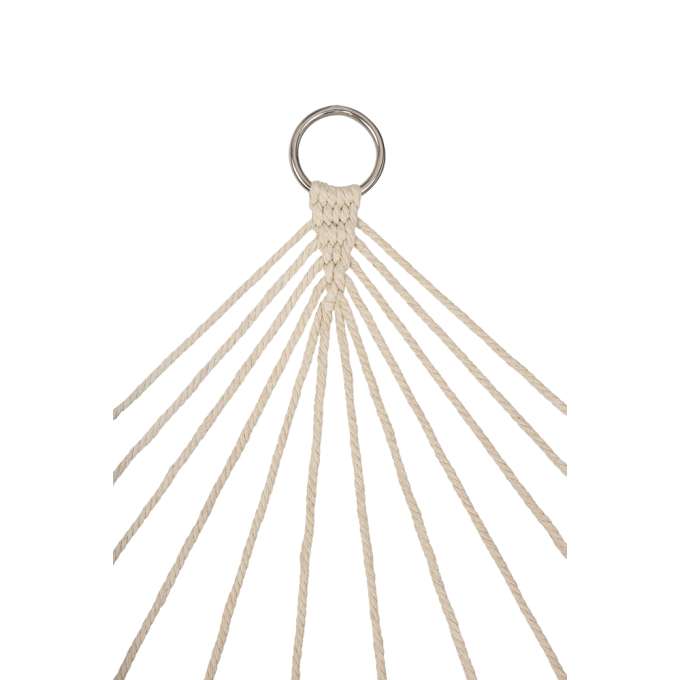 Garden hammock boho tassels 200cm ecru 250kg