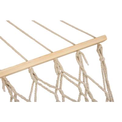 Garden hammock boho tassels 200cm ecru 250kg