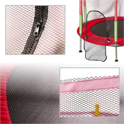 Garden trampoline for children 140cm red