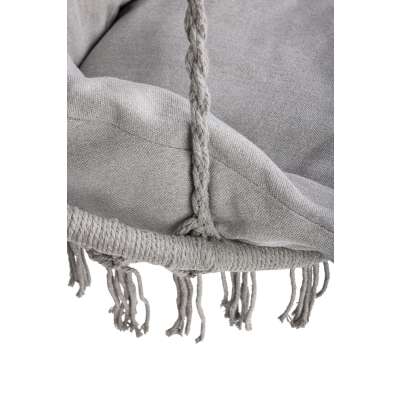 Hanging chair swing seat with cushion XXL grey 120kg