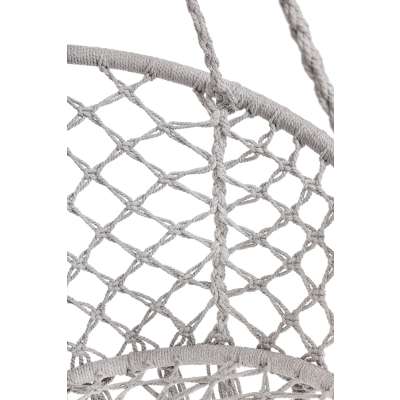 Hanging chair swing seat with cushion XXL grey 120kg