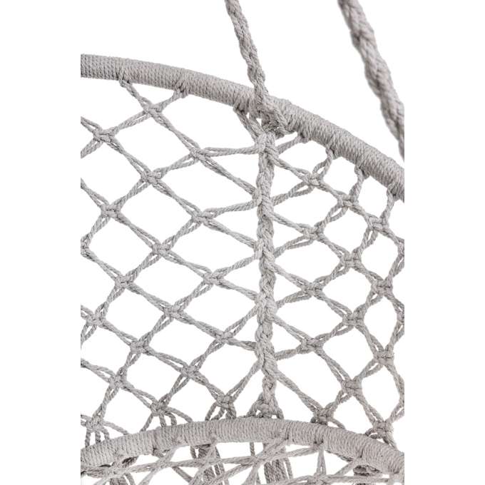 Hanging chair swing seat with cushion XXL grey 120kg