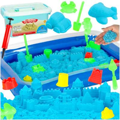 Kinetic sand in a box 2kg molds blue
