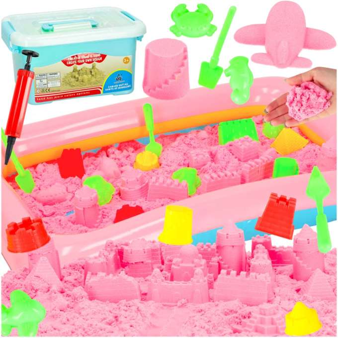 Kinetic sand in a box 2kg molds pink