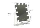 LED make-up mirror with USB bulbs 30x40cm 5