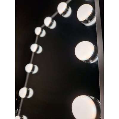 LED make-up mirror with USB bulbs 30x40cm