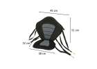 Seat with backrest for SUP board kayak 6