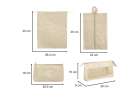 Suitcase organizers travel set 8 pieces clothes storage accessories waterproof bags makeup bag shoe bag beige 5