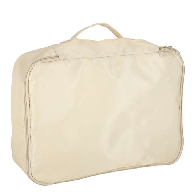 Suitcase organizers travel set 8 pieces clothes storage accessories waterproof bags makeup shoe beige
