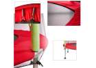 Trampolina ogrodowa dla dzieci siatka 140cm 55inch czerwona 3