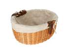Wicker bike basket with metal rack for dog cat carrier 8