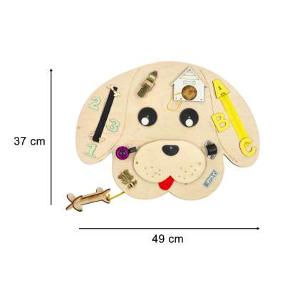 Wooden manipulative board dog 49x37x6.5