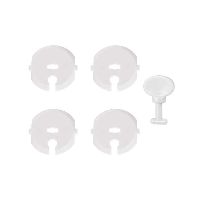[Zestaw] Protector for grounded electrical outlet 1pc. + Security key for grounded electrical outlet 1pc.