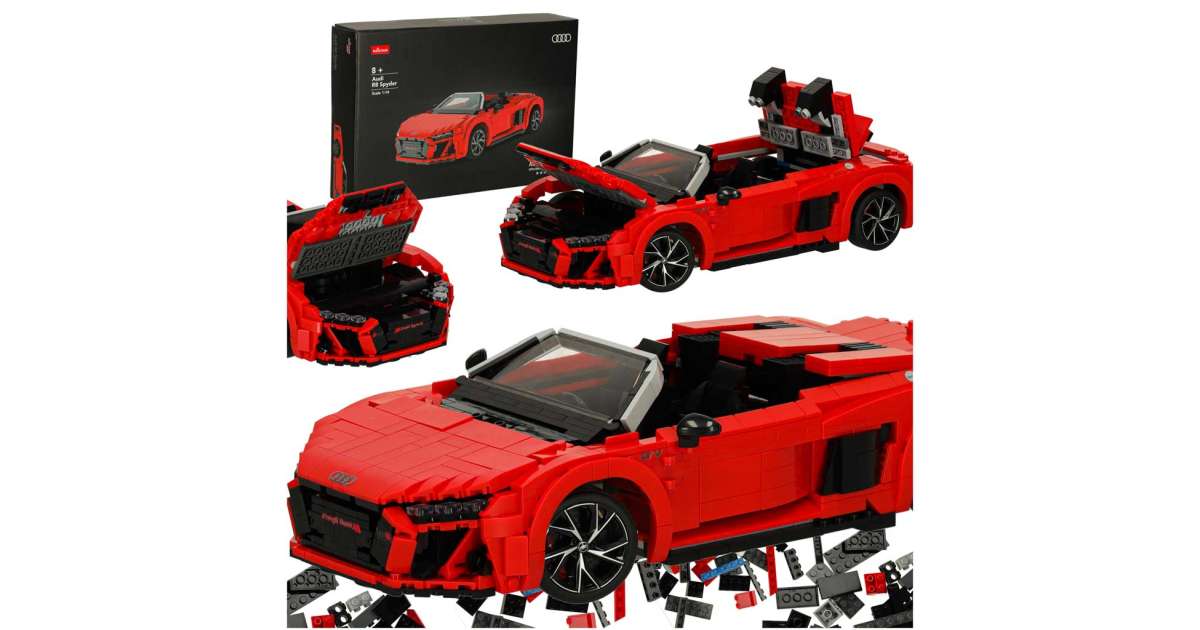 Car Rastar 93800 AUDI R8 Spyder 1:14 building bricks 1440 el