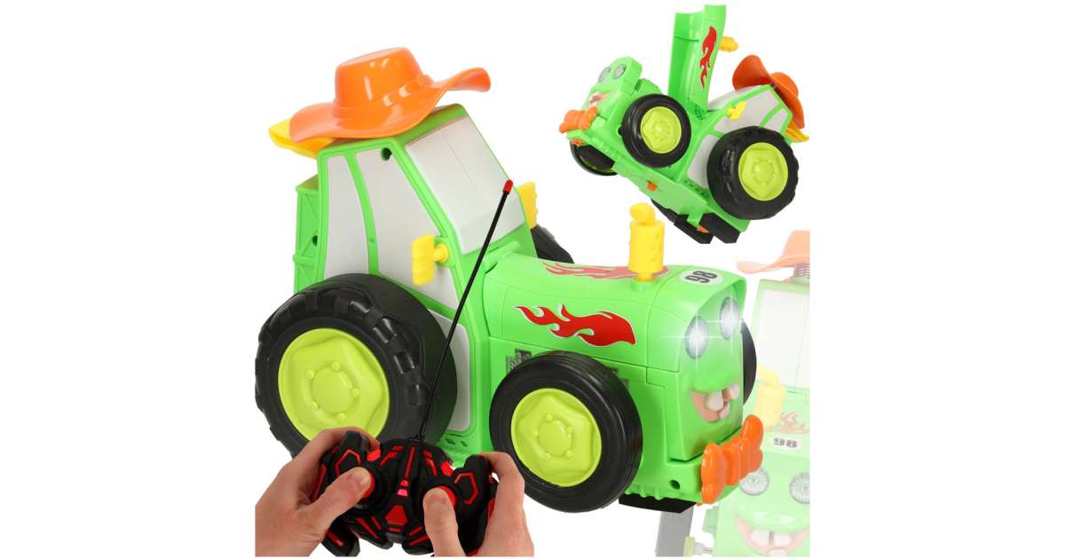 Tractor RC jumping dancing sound green. Wholesale, import. Wholesaler ...