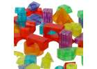 3D construction magnetic bricks LED glowing 134 el. 2