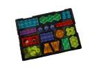 3D construction magnetic bricks LED glowing 134 el. 8