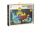 3D construction magnetic bricks LED glowing 134 el. 11