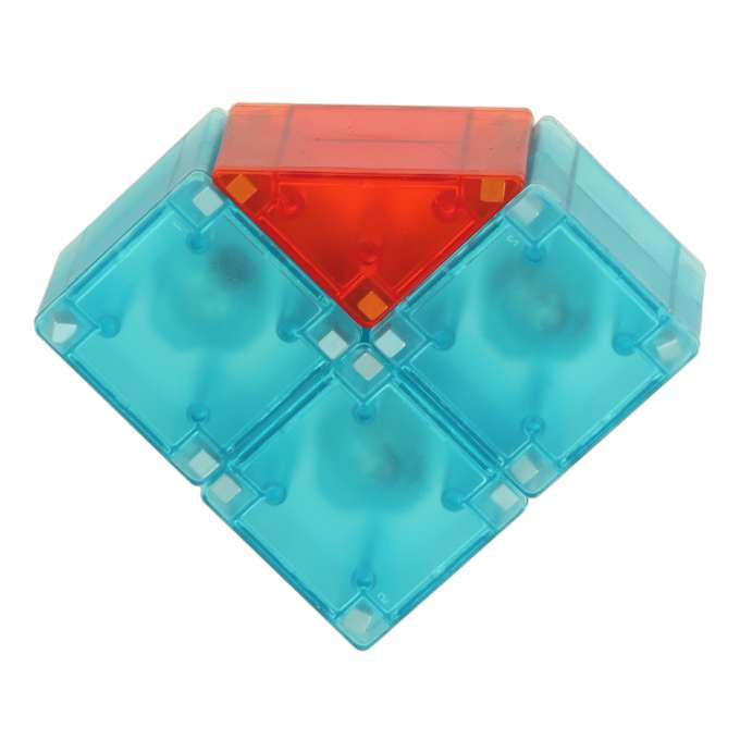 3D construction magnetic bricks LED glowing 32 el.