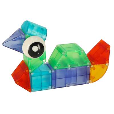 3D construction magnetic bricks LED glowing 64 pieces
