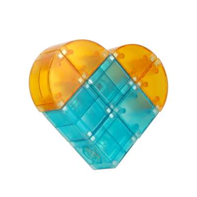 3D construction magnetic bricks LED glowing 64 pieces