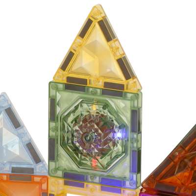 3D construction magnetic bricks glowing animal park 90 el.