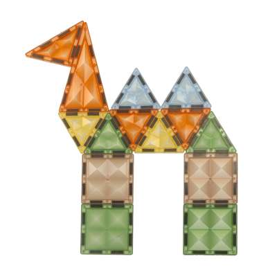 3D construction magnetic bricks glowing animal park 90 el.