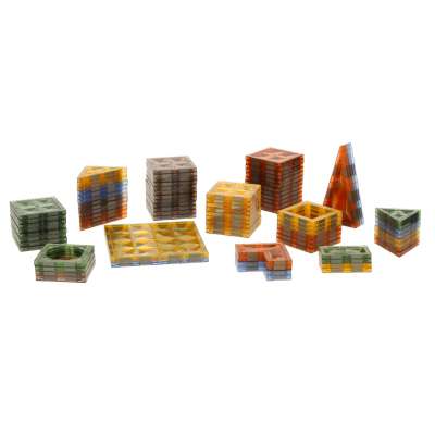 3D magnetic construction blocks luminous animal park 124 el.
