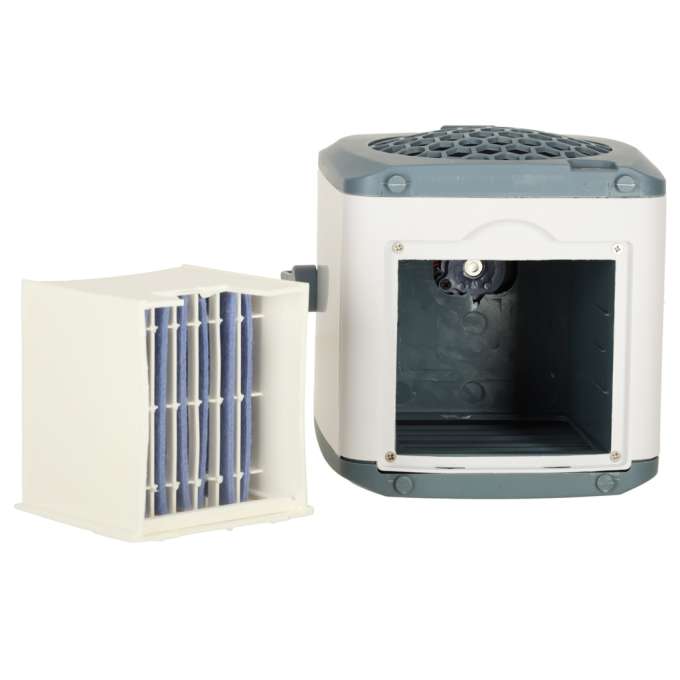 Air conditioner portable desk humidifier handle USB white