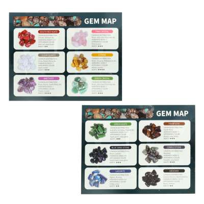 Archaeology set stone minerals 9 el.