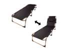 Camping bed folding 193 cm grey 4