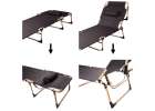 Camping bed folding 193 cm grey 5