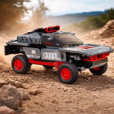 Car Rastar 10120  Audi RS Q e-tron 1:30 building blocks 376el.