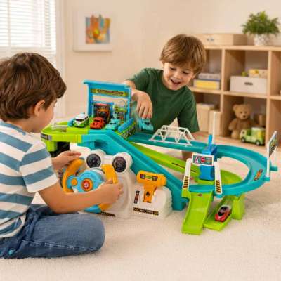 Car track parking steering wheel