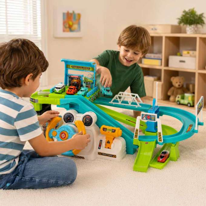 Car track parking steering wheel