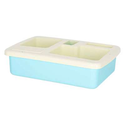 Children's dishwashing sink with accessories flies water blue