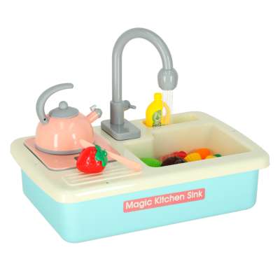 Children's sink with accessories XXL blue