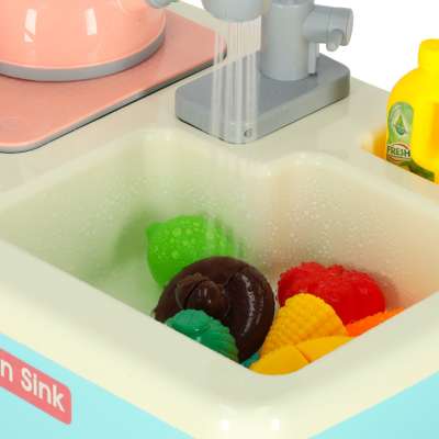 Children's sink with accessories XXL blue