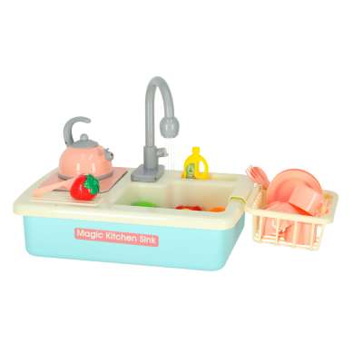 Children's sink with accessories XXL blue