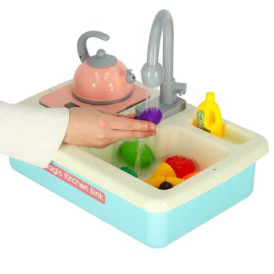 Children's sink with accessories XXL blue