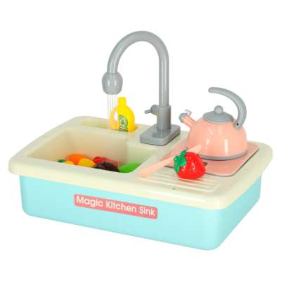 Children's sink with accessories XXL blue