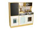 Children's wooden kitchen with fridge gold 3