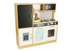 Children's wooden kitchen with fridge gold 9