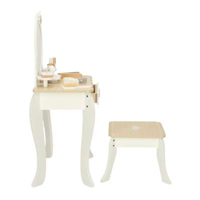 Children's wooden toilette with accessories white