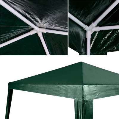 Commercial gazebo pavilion party tent green 2.5 x 2.5 m
