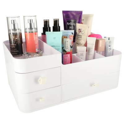 Cosmetics organizer for bathroom casket