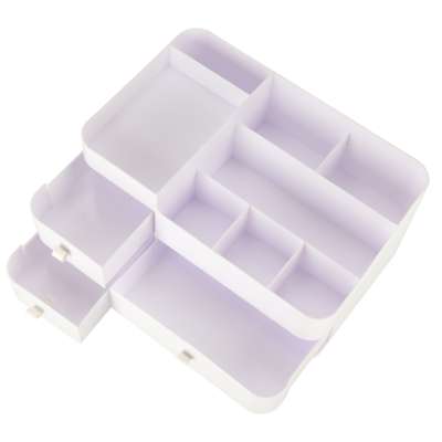 Cosmetics organizer for bathroom casket