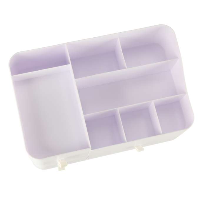 Cosmetics organizer for bathroom casket